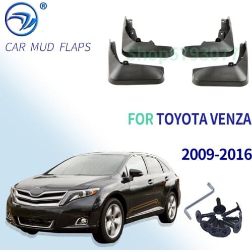 Molded Mud Flaps For Toyota Venza 2009-2016 Mudflaps Splash Guards Mud Flap Front Rear Mudguards 2010 2011 2012 2013 2014 2015