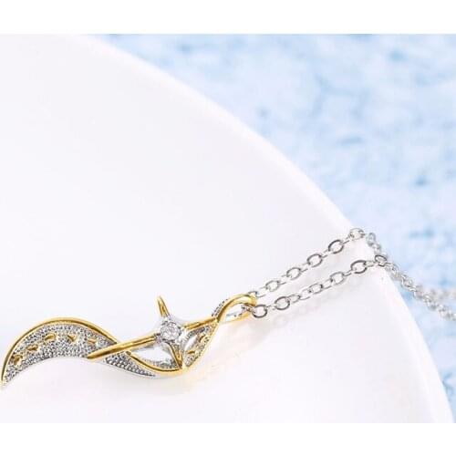 Fashion Cross Pendant Necklace Charm Geometric Jewelry For Christianity Believer Womens Wedding Gifts Clavicle Chain Wholesale