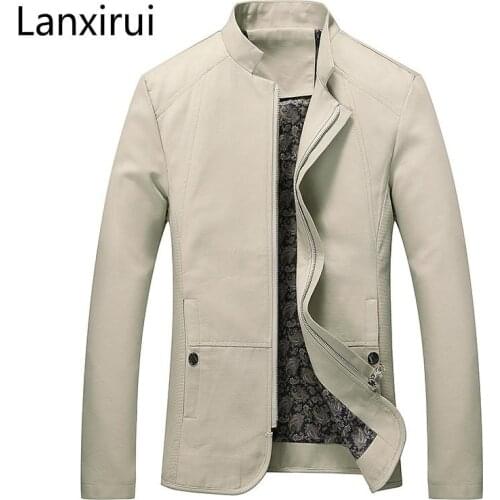 Men Fashion Jackets And Coat New Arrivals Spring Autumn Men Coats Stand Collar Hot Sale Men Slim Fit Jackets 5xl Plus Size