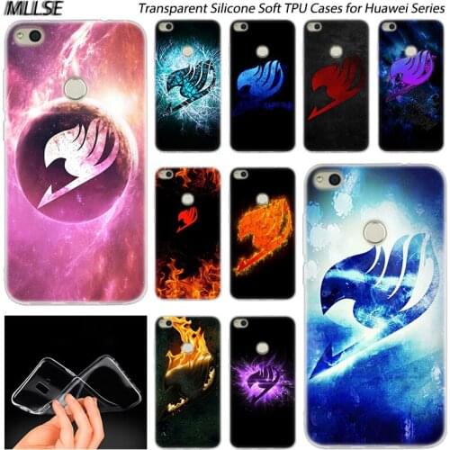 Anime Manga Fairy Tail logo Soft Silicone Case for Huawei NOVA 3 3i 4 Honor 7A Pro 7S 6X 7X 8X 8 9 10 Lite Play View 20 Cover