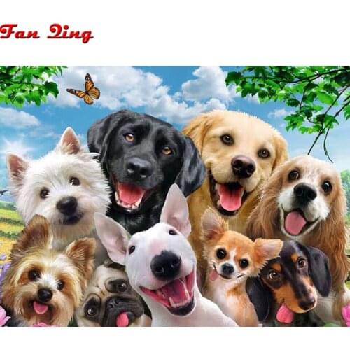 Full Square/Round Drill Diamond Painting Dog 5D DIY Animals Diamond Embroidery Cross Stitch Kit Handmade Gift Home Decoration