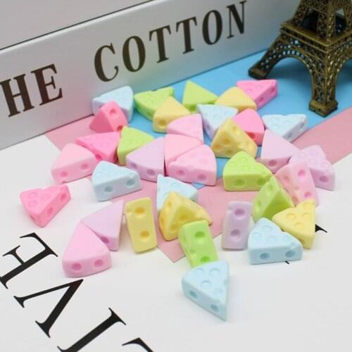20Pcs/lot cheese Material Kit 3D Resin Flat Cabochons Embellishment Craft Diy Wedding Hairpin accessories Scrapbook
