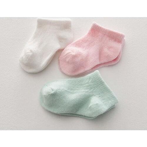 New Cute Kandy Color Baby Socks Boys Girl Toddler Infant Socks Mesh Thin Breathable Short Sock Cotton Ankle Children Boy Scocks