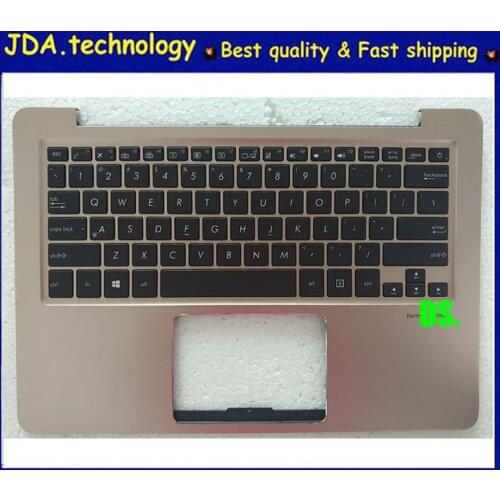 MEIARROW 95%new 13.3" Original top case for ASUS U3000C U3000U U3000UQ palmrest upper cover US keyboard,Golden color