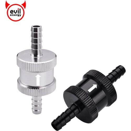 Evil energy 1/4" 6mm Petrol Diesel Oil Aluminum Fuel Non-Return One Way Check Valve