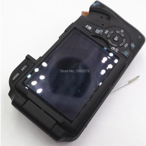 Original 600D Rebel T3i Back Cover Rear Shell Case With LCD Display Screen and Rotary Shaft Hinge Flex Cable For Canon 600D