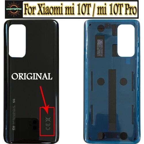 New For Xiaomi Mi 10T Pro Battery Cover Battery Glass Housing For Xiaomi Mi 10T Pro Rear back Cover MI10T MI10T Pro Back cover