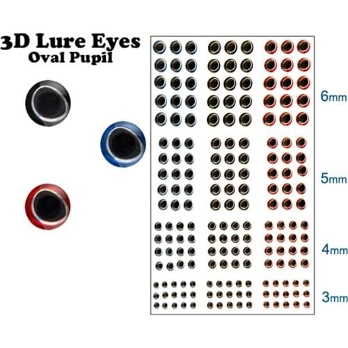 Maximumacth 915 Pieces 4 Sizes Fly Tying 3 D Fish Eyes Lure Making Fishing Lure Eyes