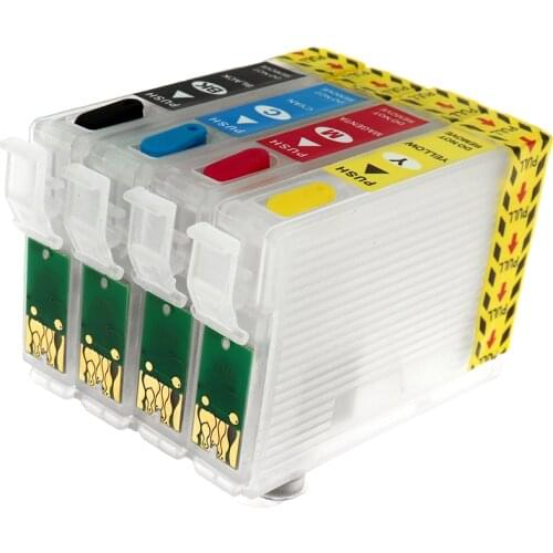 T1271-T1274 Refillable Ink Cartridge with Chips Printers Cartridge for EPSON 60 545 645 840 845 WF-3520 3530 3540 7010 7510 7520