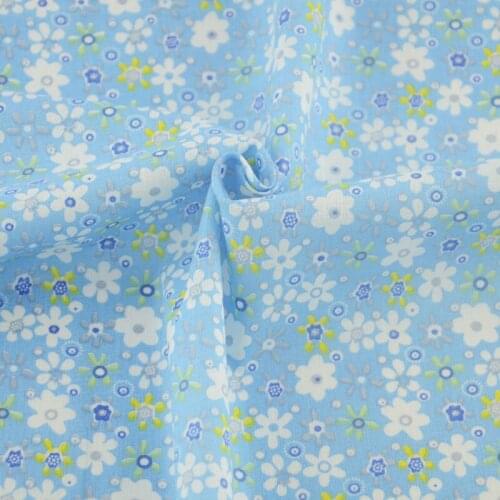 Assorted Blue Plaid Design 100% Cotton Faric Patchwork Telas Sewing Cloth Home Textile Fat Quarter Art Work Curtain New Arrivals
