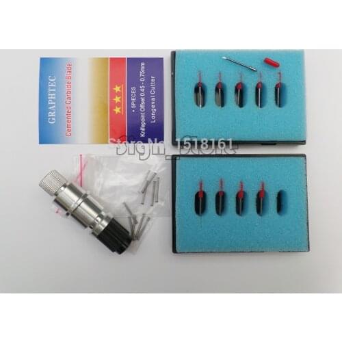 1 pc blade holder for silhouette cameo craftrobo + 10 PCS 45 Degree Cutting Blades Knife for Graphtec CB09 Plotter Vinyl Cutter