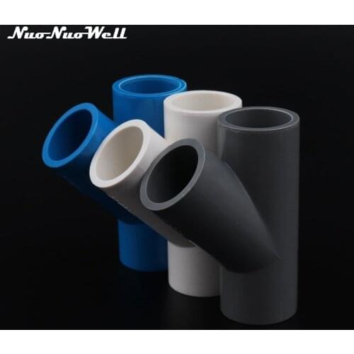 1pc PVC 25mm 3 Way Connector Water Pipe y Adapter Garden irrigation System Tube parts Aquarium 3/4" PVC Pipe Fittings