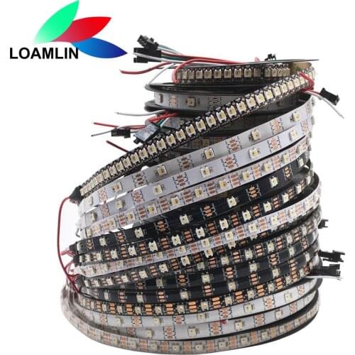1m/4m/5m SK6812(Similar WS2812B) 4 In 1 Addressable IC Led Strip RGBW+CW/NW/WW Light Tape 30/60/144 Leds/m IP30/IP65/IP67 DC5V