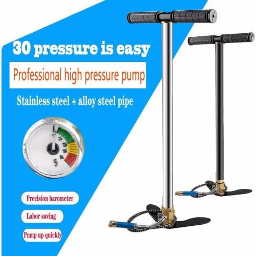 300bar 30mpa 4500psi 3 Stage Mini High Pressure Compressor , Hand Operated Pcp Pump For Air Pump Rifles Paintball Automobile