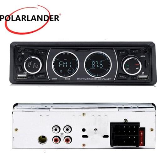 MP3 4 Inch Support Bluetooth 1 Din Stereo Music Player Car Radios 8808 Dual USB TF AUX FM Hands Free Calling