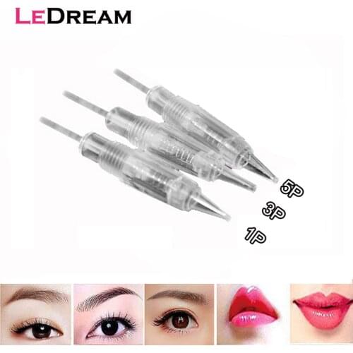 60pcs/lot Disposable 8mm Screw Tattoo Needle Cartridge For Premium Charmant Permanent Tattoo Machine 1P 3P 5P