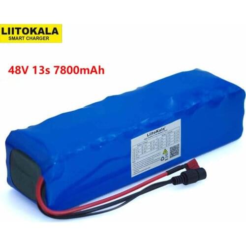 LiitoKala 48V 7.8ah 13s3p High Power 7800mAh 18650 Battery Electric Vehicle Electric Motorcycle DIY Battery BMS Protection