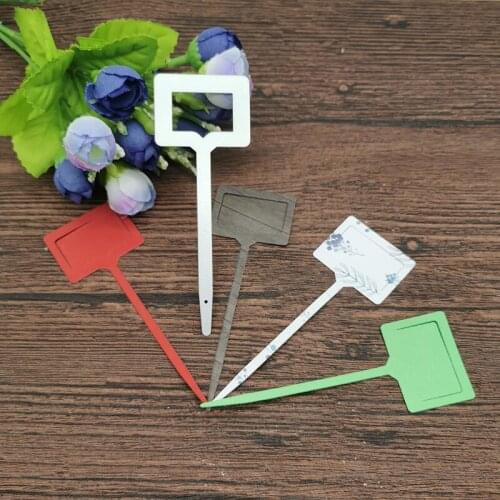AOKEDIY Plant tags background tag Metal Cutting Dies Stencils Die Cut for DIY Scrapbooking Album Paper Card Craft