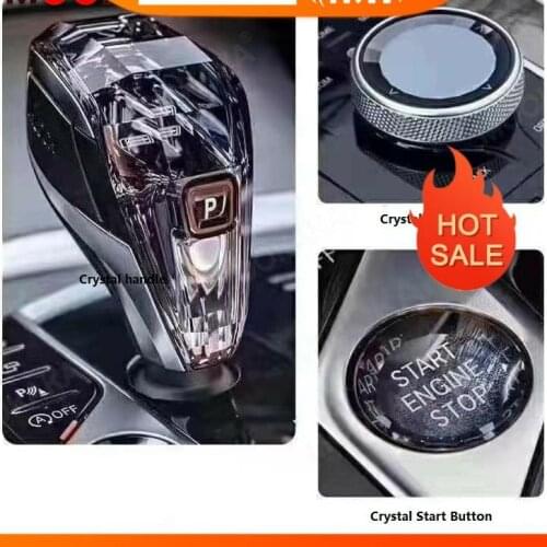 Automatic Gearbox Crystal Handles Gear Shift Knob Lever Stick Head for BMW 3 Series X5 X6 X7 Z4 Car Crystal Handles Gear Knob