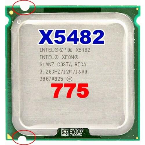 INTEL xeon X5482 socket LGA775 CPU 3.2GHz /12MB L2 Cache/Quad Core/FSB 1600 Processor with adapters