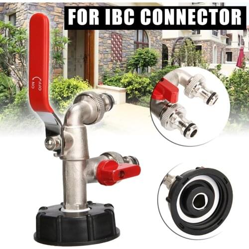 IBC Water Tank Adapter Tap Garden Water Tank Connector 1000 liter IBC Rainwater Adapter Replacement Valve Fitting For Garden