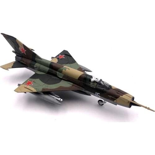 Diecast 1/72 Scale Soviet Union Airforce MIG-21 Fighter Air Force Aircraft Plane Model Toy Collectible Alloy AirlineToy Show
