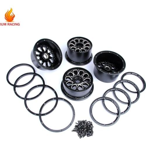Metal Wheel Hub with Ring Set for 1/5 HPI KM Rofun Rovan Mcd Gtb Racing Baja 5B Ss 5T Truck Rc Car Toys Parts