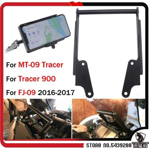 Mobile phone Navigation bracket USB charging and Wireless charging phone charging For YAMAHA MT-09 Tracer 900 FJ-09 2016-2017
