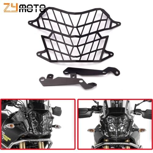 Motorcycle Aluminium Headlight Protector Grille Guard Cover Protection Grill for Yamaha Tenere 700 2019 2020 2021 Tenere700