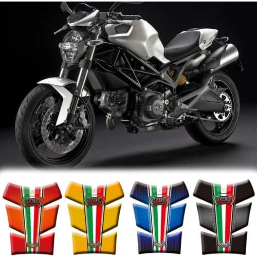 Motorcycle 3D Fuel Tank Pad Protective Stickers Decals For Ducati Monster 2012-2013 Stickers