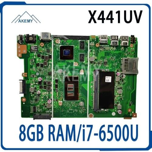 New X441UV 8GB RAM/i7-6500U 920MX/2GB GPU Motherboard For ASUS X441U X441UV A441UV F441U Laotop Mainboard Motherboard
