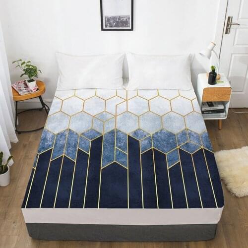 New On Product)1pc 100%Polyester Nordic Morden Solid Fitted Sheet Mattress Cover Four Corners With Elastic Band Bed Sheet