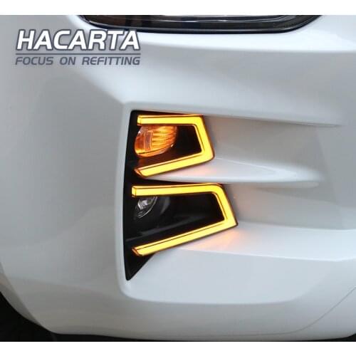 Fog Lamp Front Led DayTime Lights DRL Fit For D-max Dmax Fog Lamps Light Turn Signal Lights 2021 Pickup Accessories High Version