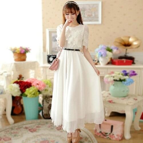 Qingerant Summer Dresses With Lace