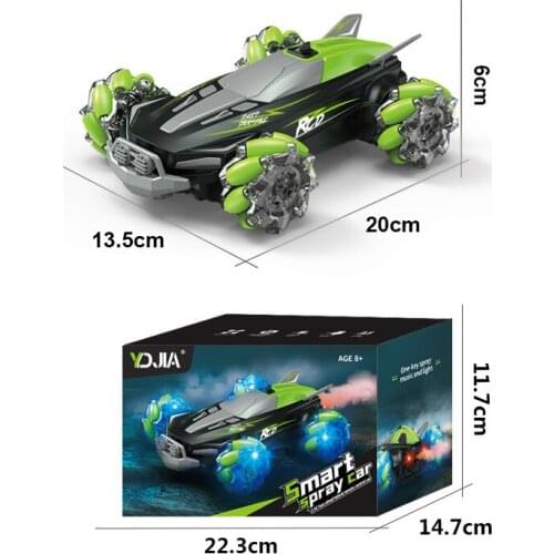 Rc Vehicles Spray Light Stunt Remote Control Car Four-wheel Drive Off-road Gesture Sensor Remote Control Car Childrens Toy
