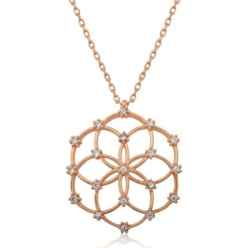 Silverlina Silver Life of Flower Necklace