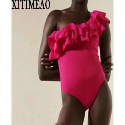 Za Woman Summer Retro Sweet Solid Color Camisole Top Slim Women Asymmetry Jumpsu Vest Sexy Bodycon Halter Top Waistcoat