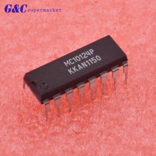 1/5PCS MC10124P MC10124 MC10 DIP 16PIN IC Quad TTL to MECL Translator US diy electronics