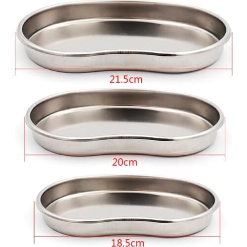 1pc Dental Surgical Curved Tray Stainless Steel Medical Kidney Shaped Bending Bowl Oral Teeth Whitening Instrument Cleaning Tool