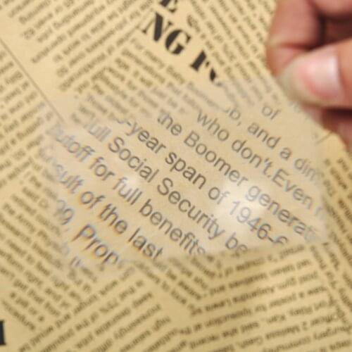 10 Pcs 3 X Magnifier Magnification Magnifying Fresnel LENS Pocket Credit Card Size Transparent magnifying glass 8.00*5.50*0.04cm