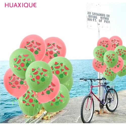 10Pcs/lot Summer Party Balloons Fruit Watermelon Birthday Decoration Balloon Kids Birthday Party Baby Shower Decors Globos