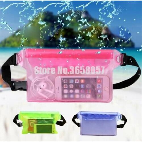 100pcs PVC Waterproof Waist Pouch Handbag Bag Pounch Outdoors Drift Swimming Case Phone Protect Phone for Outdoor Adventures