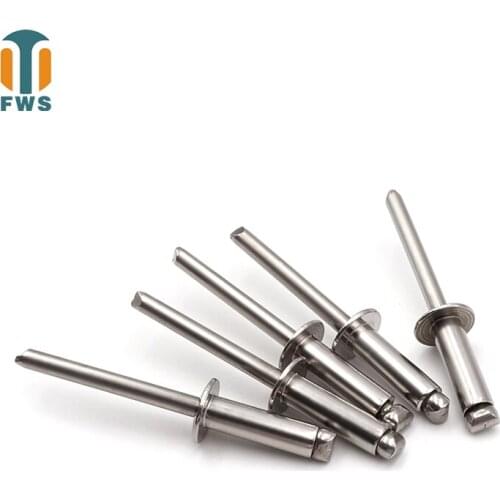20PCS M3.2 Multi Size High Quality GB12618.4 DIN EN ISO15983 Stainless Steel Round Head Blind Rivets for Furniture Car Aircraft