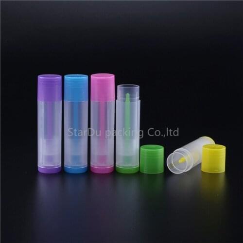 200 x 5g 5ml Lipstick Tube Lip Balm Containers Empty Cosmetic Containers Lotion Container Glue Stick Clear Travel Bottle