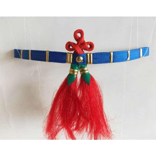 Horse Carriage Accessories Flower Cage Mind Door Hanging Ear Horse Head Decoration Handmade Horse Headstall