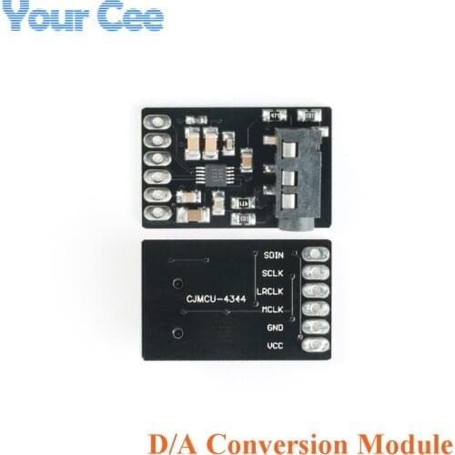 D/A Audio Converter Digital to Analog Converter Board Stereo Audio Module Conversion Module CS4344 with I2S Interface