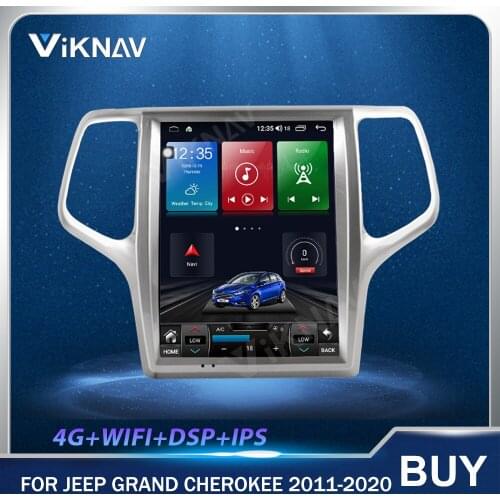 128G Android Vertical Touch Screen Car radio GPS Navigation Heat Unit For Jeep Grand Cherokee 2011-2020 Car Multimedia Player