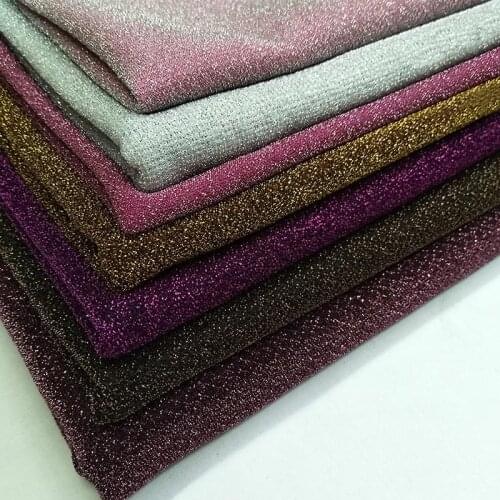 Shimmer Fabric Metallic Polyester Party Decoration Shiny Fabric for Sweater Dress by the Yard,Gold,black,red,blue,purple,green