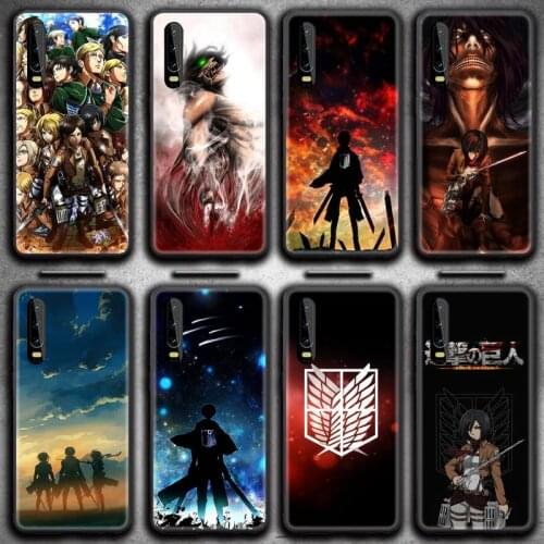 Shingeki no Kyojin Attack on Titan Phone Case for Huawei P20 P30 P40 lite E Pro Mate 40 30 20 Pro P Smart 2020