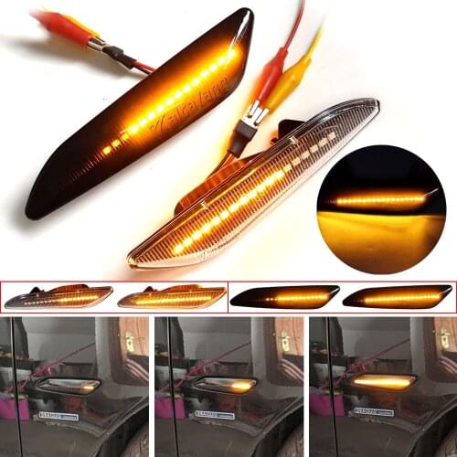 For Fiat Tipo Egea Alfa Romeo 156 147 Chrysler Ypsilon III Lancia Delta Dynamic Led Side Marker Blinker Turn Signal Light